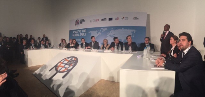 Ciudades del mundo presentan el documento &ldquo;Una silla en la mesa global&rdquo;