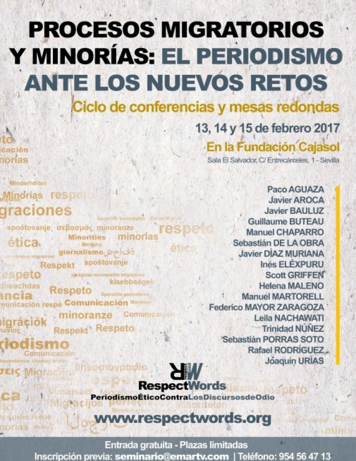 EMA-RTV organiza un seminario para reflexionar sobre el papel de los medios en el tratamiento informativo de los procesos migratorios