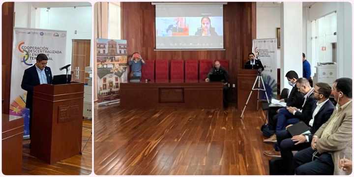 Francisco Reyes inaugura el Seminario 'Cooperaci&oacute;n Descentralizada y Enfoque Territorial' que FAMSI organiza en Sucre, Bolivia