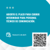 Abierto el plazo para cubrir interinidad para personal t&eacute;cnico de comunicaci&oacute;n.