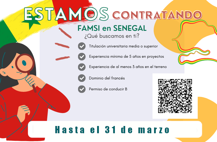 Abierto el proceso de recepci&oacute;n de CV para cubrir una plaza en Senegal