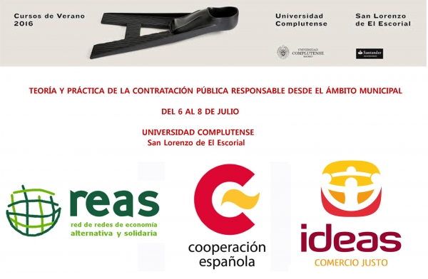 REAS e IDEAS Comercio Justo llevan la 'Contrataci&oacute;n P&uacute;blica Responsable Local' a los cursos de verano de la Complutense
