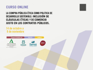 IDEAS Comercio Justo organiza nuevo curso online sobre compra p&uacute;blica &eacute;tica