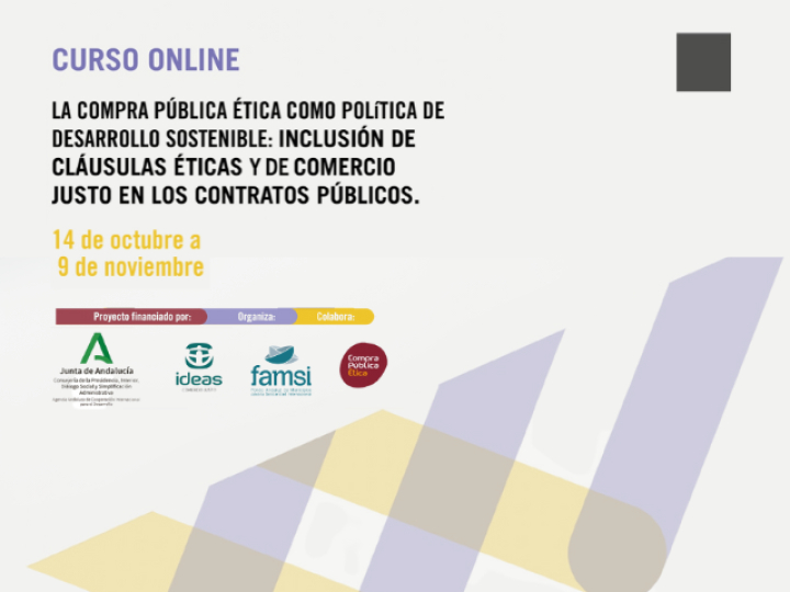 IDEAS Comercio Justo organiza nuevo curso online sobre compra p&uacute;blica &eacute;tica