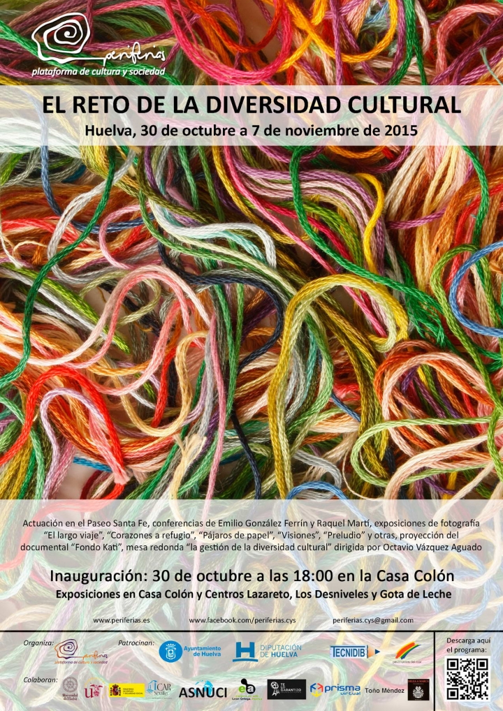 Periferias inaugura en Huelva las jornadas &ldquo;El reto de la diversidad cultural&rdquo; junto a la exposici&oacute;n &ldquo;El largo viaje&rdquo; de UNRWA
